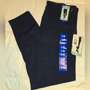 Tuff Veda 7/8 Length (25") High Rise Navy Leggings Size Large Very Soft